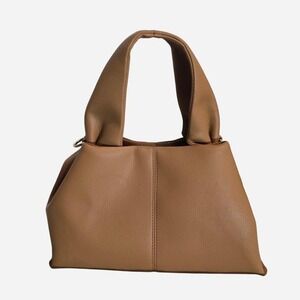 Tan Faux Leather Should‎ bag